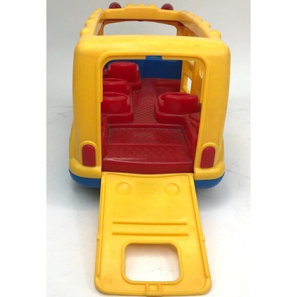 Fisher Price Little People 2002 Beeps the Yellow School Bus Lights Music Sound - Picture 10 of 13